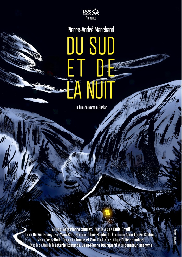 Affiche du film Du Sud et de la Nuit, un film de Romain Guélat